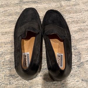 Brand new men’s Manz black dress shoes